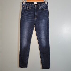 Hudson Women's Barbara High Waist Super Skinny Ankle Blue Dark Wash Jeans Sz 27